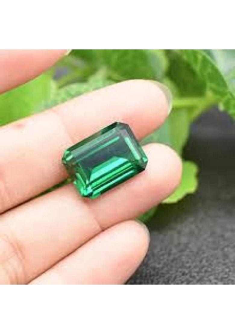 KUSHMIWAL GEMS 7.25 Ratti 6.00 Carat Panna Stone Colombian Panna Stone Original Certified Emerald Stone - Indya