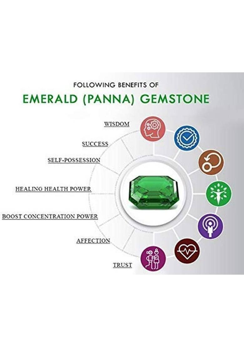 barmunda gems Green Cut Natural Emerald Beryl Gemstone  (3 carat) - Indya