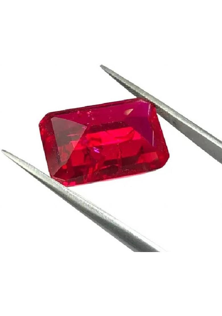 Burma Ruby Manik Gemstone 6.25 Ratti with Lab Report & Guarantee Certificate Stone Ruby Ring - Indya