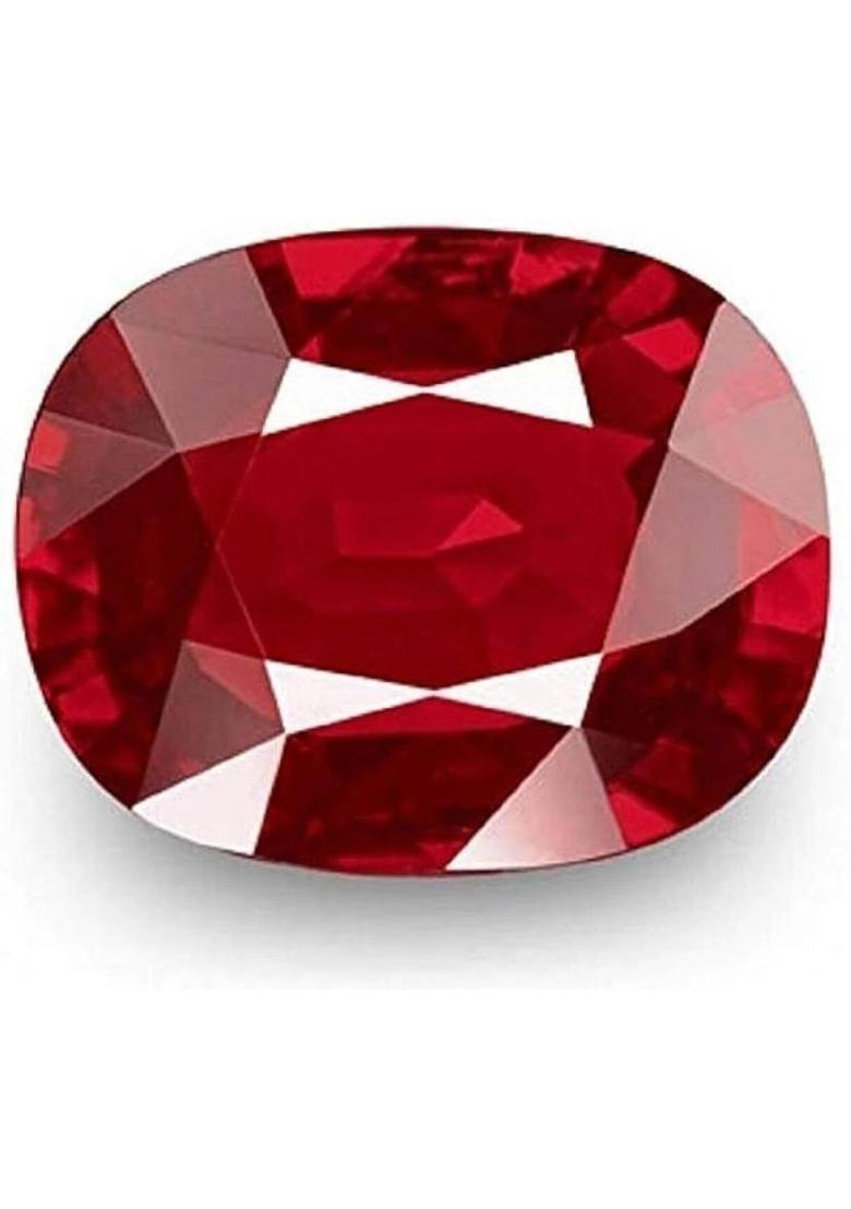 Burma Ruby Manik Gemstone 8.50 Ratti with Lab Report & Guarantee Certificate Stone Ruby Ring - Indya