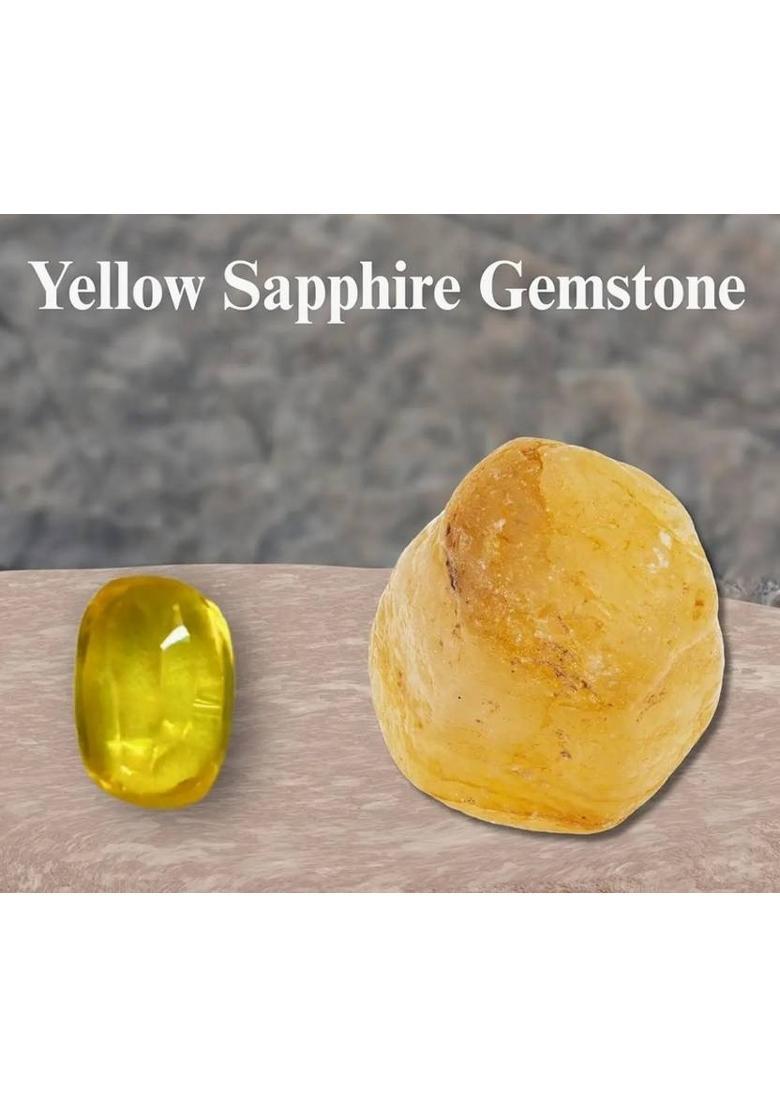 SIDHBALI RATAN & RUDRAKSH Natural Tiger Eye Gemstone for Men & Women | Certified Rashi Ratan Lucky Stone Citrine Stone - Indya