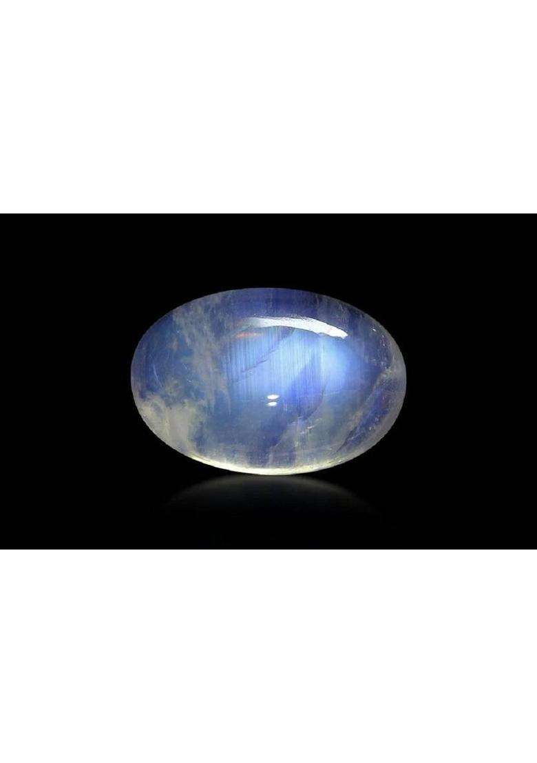 Aanya Jewels 12.25 Ratti Natural Rainbow Moonstone Original In Oval shape Lucky Ratan Moonstone Stone - Indya
