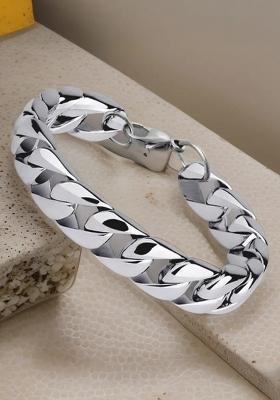 Stainless Steel Sterling Silver Bracelet