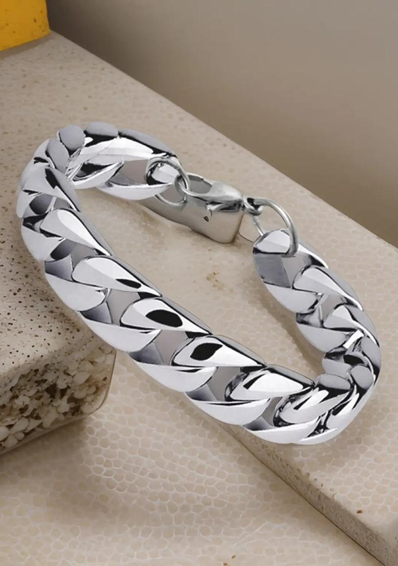Stainless Steel Sterling Silver Bracelet - Indya
