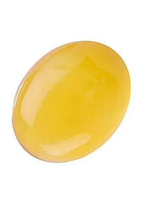 MARATNA 5.25 Ratti Natural Yellow Hakik Gemstone Certified Stone for Men and Women Agate Stone