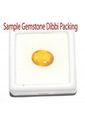 Jefrox Jewels Pukhraj (Yellow Sapphire) Pukhraj Gemstone Certified 6.25 Ratti With Certificate Sapphire Stone