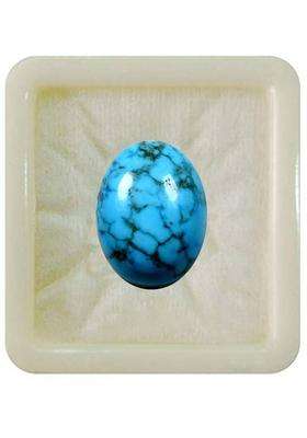 Natural Line Turquoise Firoza 10.25 Ratti 9.32 Carat Oval Shape 1 Pcs For Men Stone Turquoise Ring