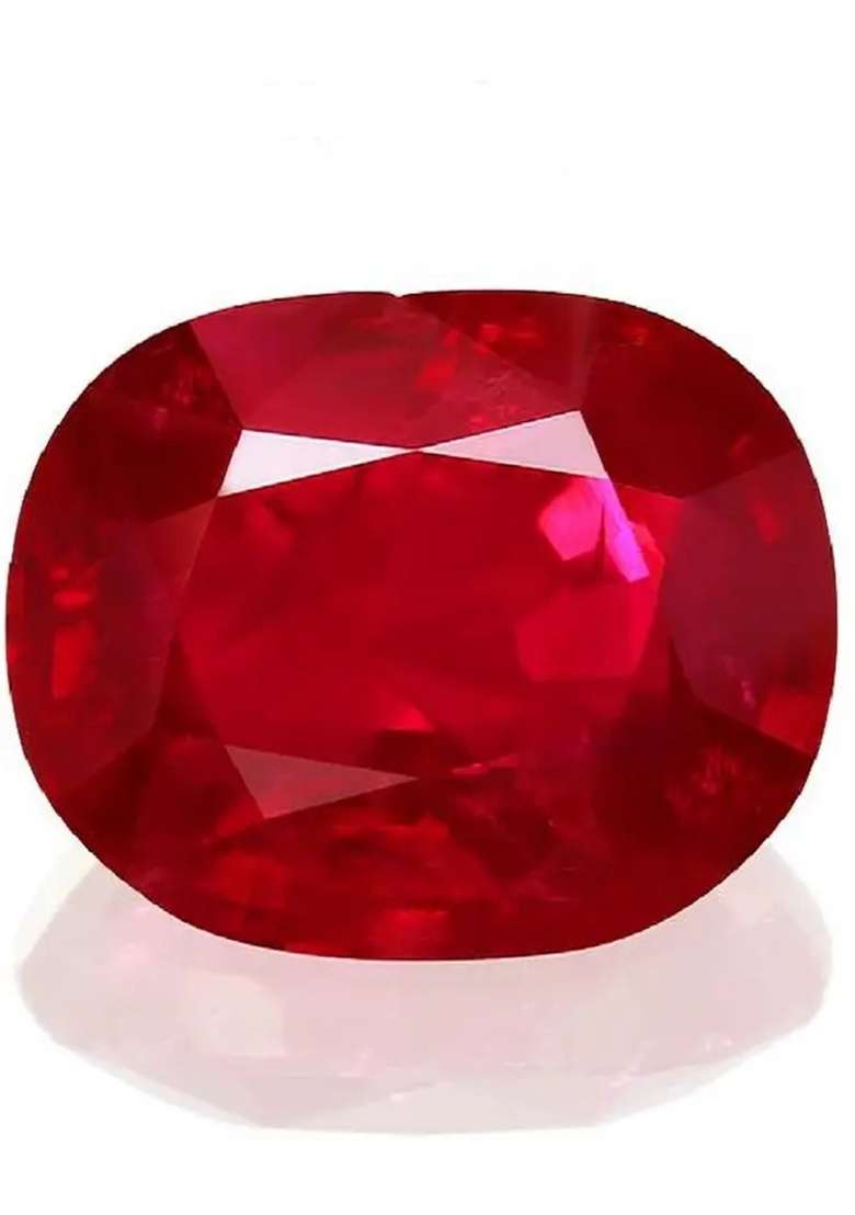 house of common Aura Gems Jewels Loose 10 Ratti Certified Natural New Burma Ruby - Manik Stone Ruby Stone - Indya
