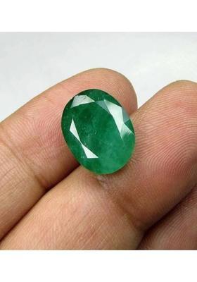Gems Jewels Online 8.25 Ratti Certified Natural Colombian Emerald - Panna Stone Emerald Stone