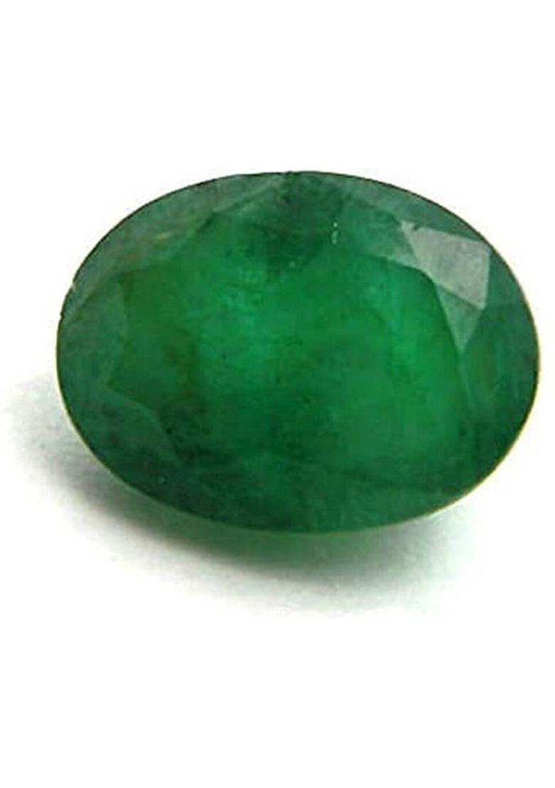 Gems Jewels Online 8.25 Ratti Certified Natural Colombian Emerald - Panna Stone Emerald Stone - Indya