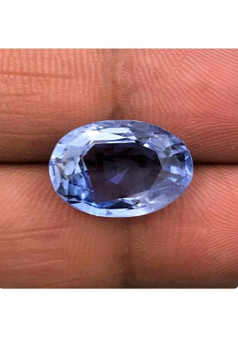 Ceylonmine01 Neelam 6.25 carat Natural and Majestic Blue Sapphire Gemstone Certified Stone Sapphire Stone - Indya
