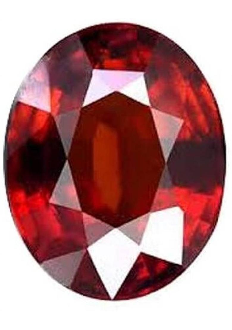 JEMSPRIME 7.25 Ratti Natural Gomed Stone Gomed Hessonite Astrological Gemstone Garnet Stone - Indya