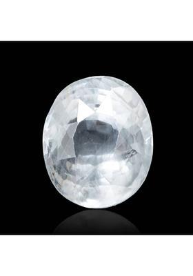 12.00 Ratti Natural White Sapphire Gemstone for Men and Women Lab Certified Stone Sapphire Ring