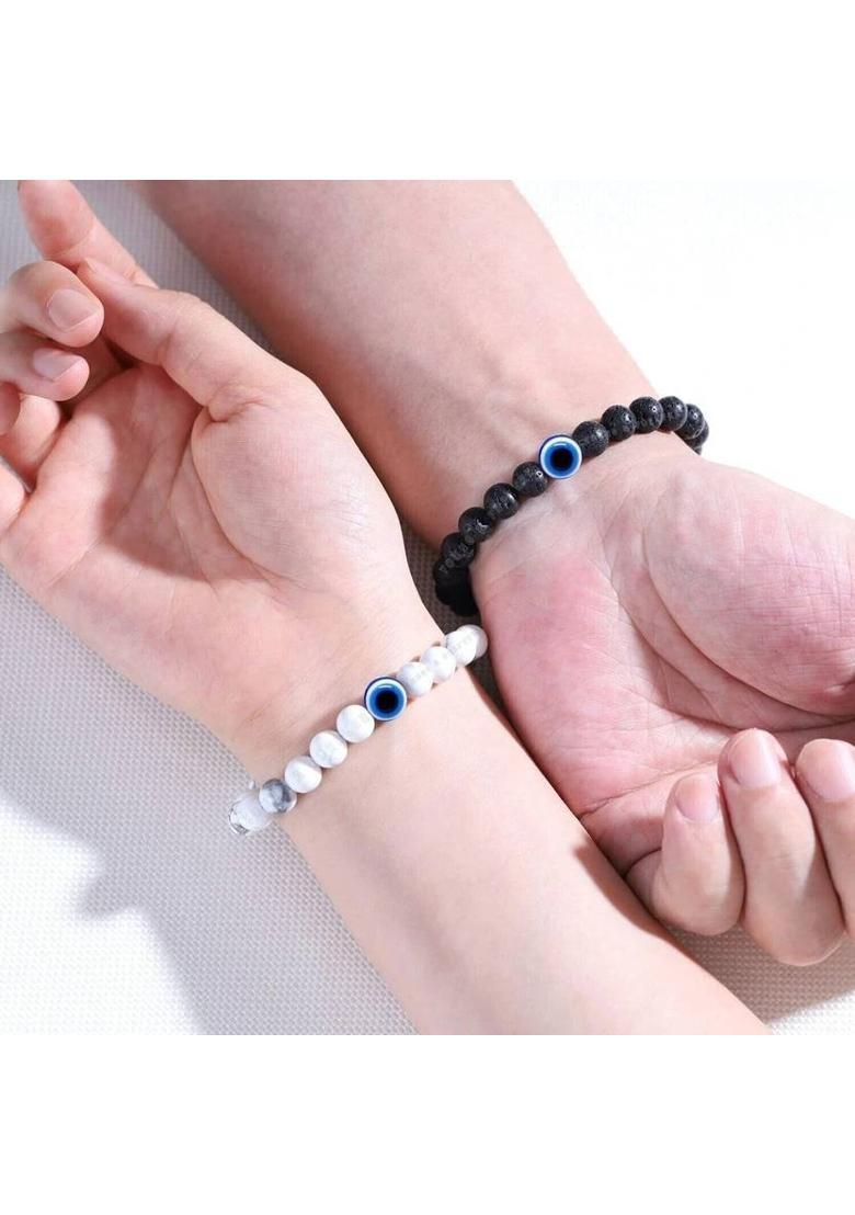 Stone Beads, Crystal Bracelet  (Pack of 2) - Indya