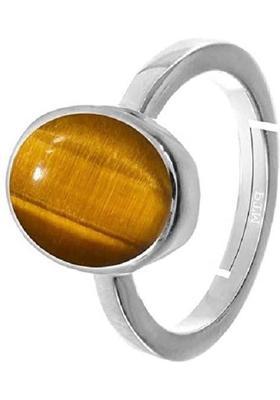 7.25 Ratti 6.57 Carat A+ Quality Tiger Eye Gemstone Ring For Men and Women