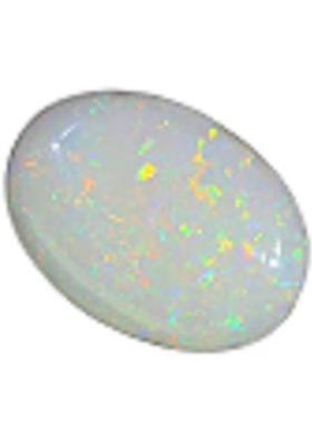 JEMSPRIME 9.25 Ratti Opal Stone Certified Natural Fire Australian Opal Loose Gemstone Opal Brass