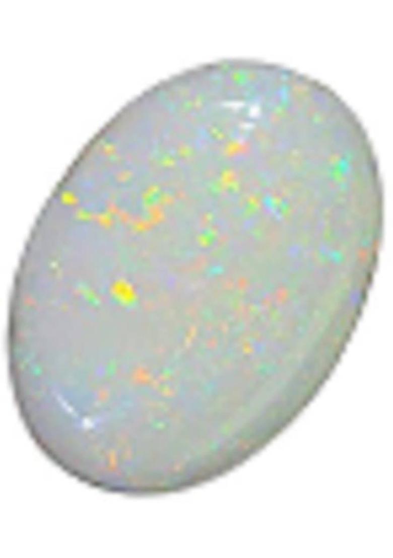JEMSPRIME 9.25 Ratti Opal Stone Certified Natural Fire Australian Opal Loose Gemstone Opal Brass - Indya