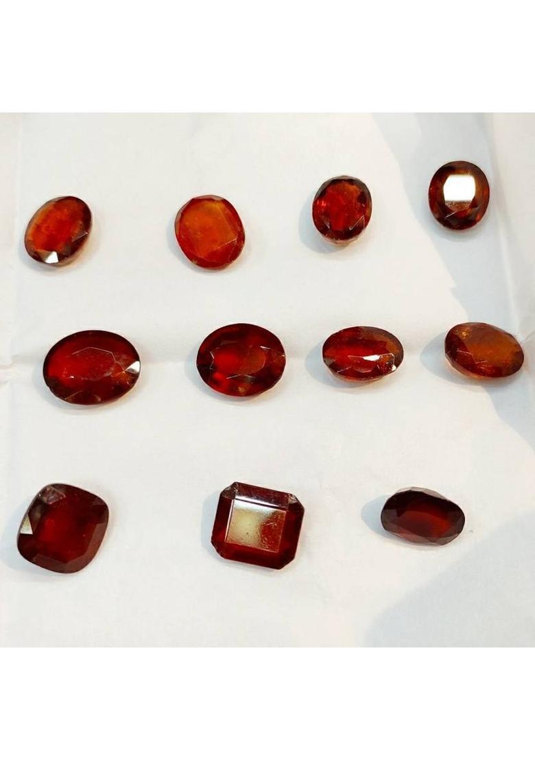 4.00 Ratti Natural Gomed Gemstone for Men and Women Lab Certified Stone Garnet Ring - Indya