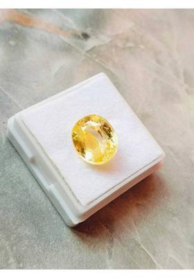 Kumar Gems 6.62 Carat Yellow Sapphire Stone Astrologer Ceylon Quality Pukhraj Gemstone Sapphire Stone
