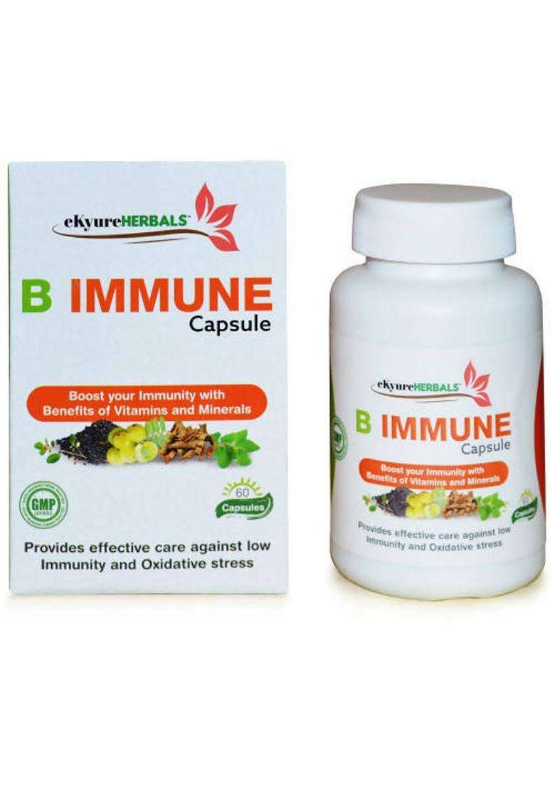Ekyure Herbals B Immune Capsules Pack Of 1 - Indya