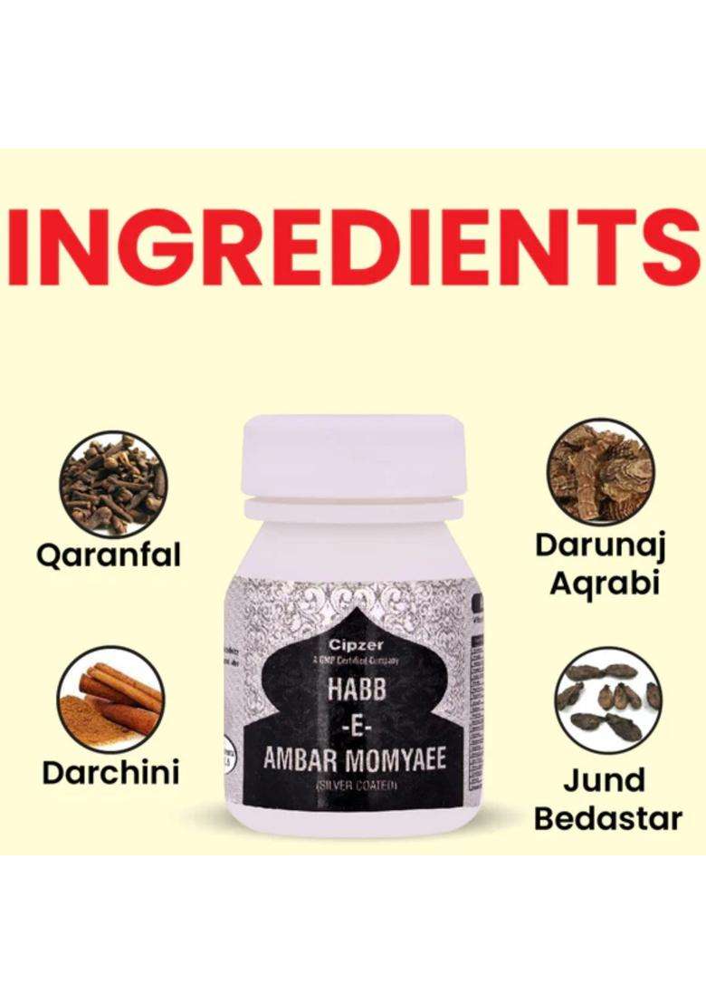 Cipzer Habbe Ambar Momyai Silver Pills Pack Of 1 - Indya