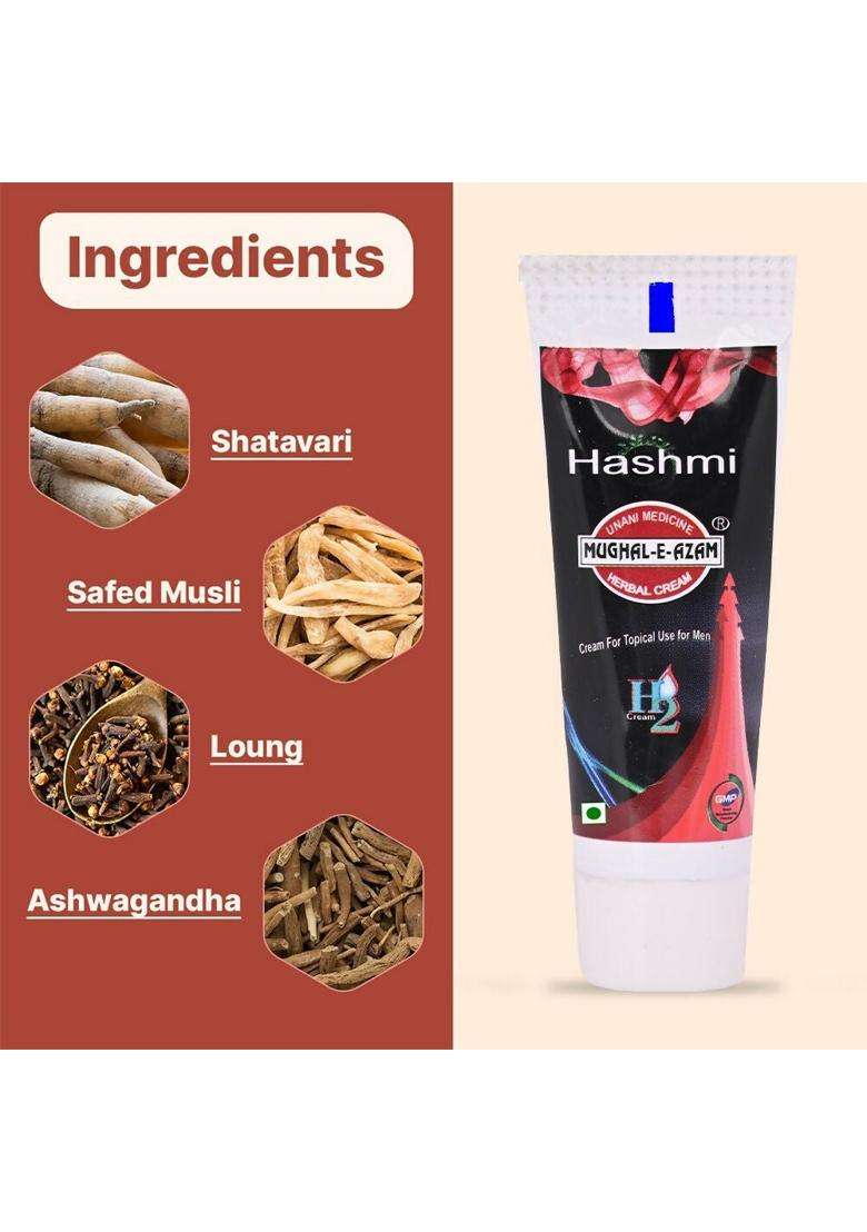Hashmi Pharmacy Mughal E Azam Herbal Cream Pack Of 1 - Indya