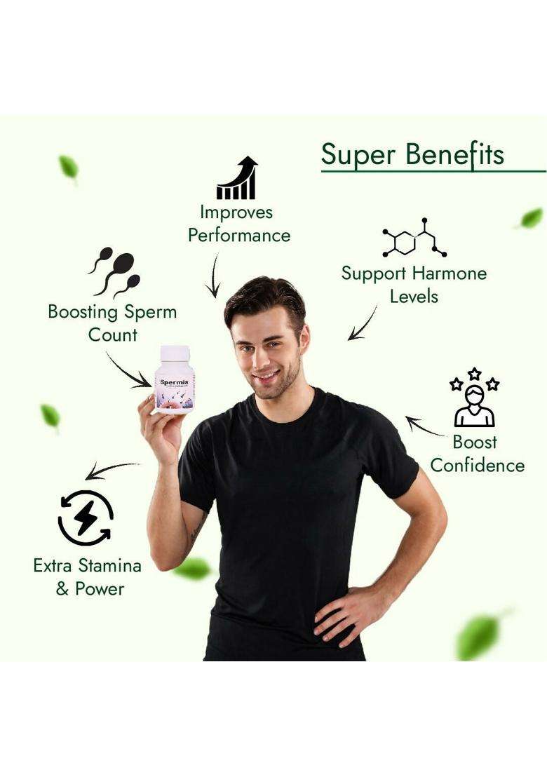 Hashmi Spermia Capsules – May Support Energy Levels Vitality and Physical Strength in Men Pack Of 1 - Indya