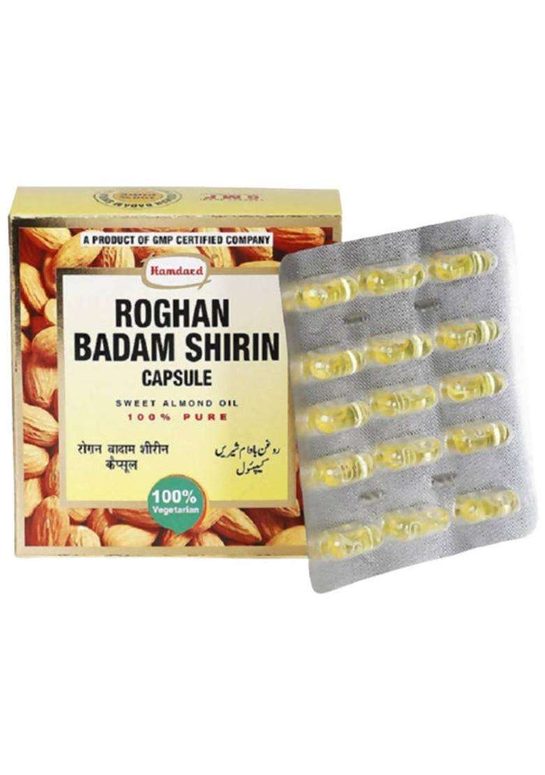 Hamdard Roghan Badam Shirin Capsules Pack Of 3 - Indya