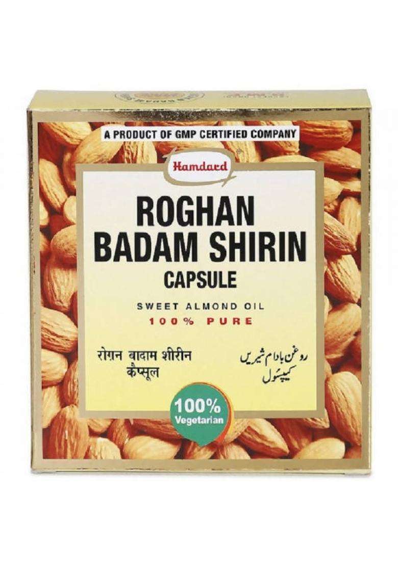 Hamdard Roghan Badam Shirin Capsules Pack Of 3 - Indya