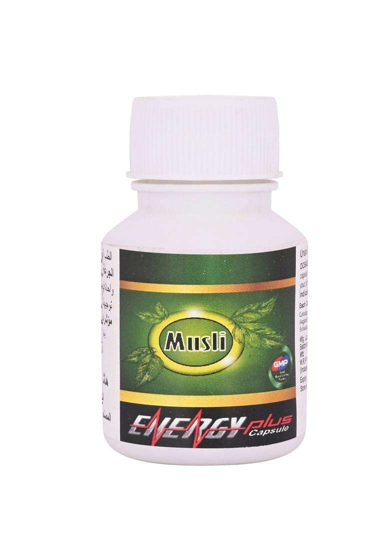 Hashmi Pharmacy Musli Energy Plus Capsules For Men|Pack Of 5| - Indya