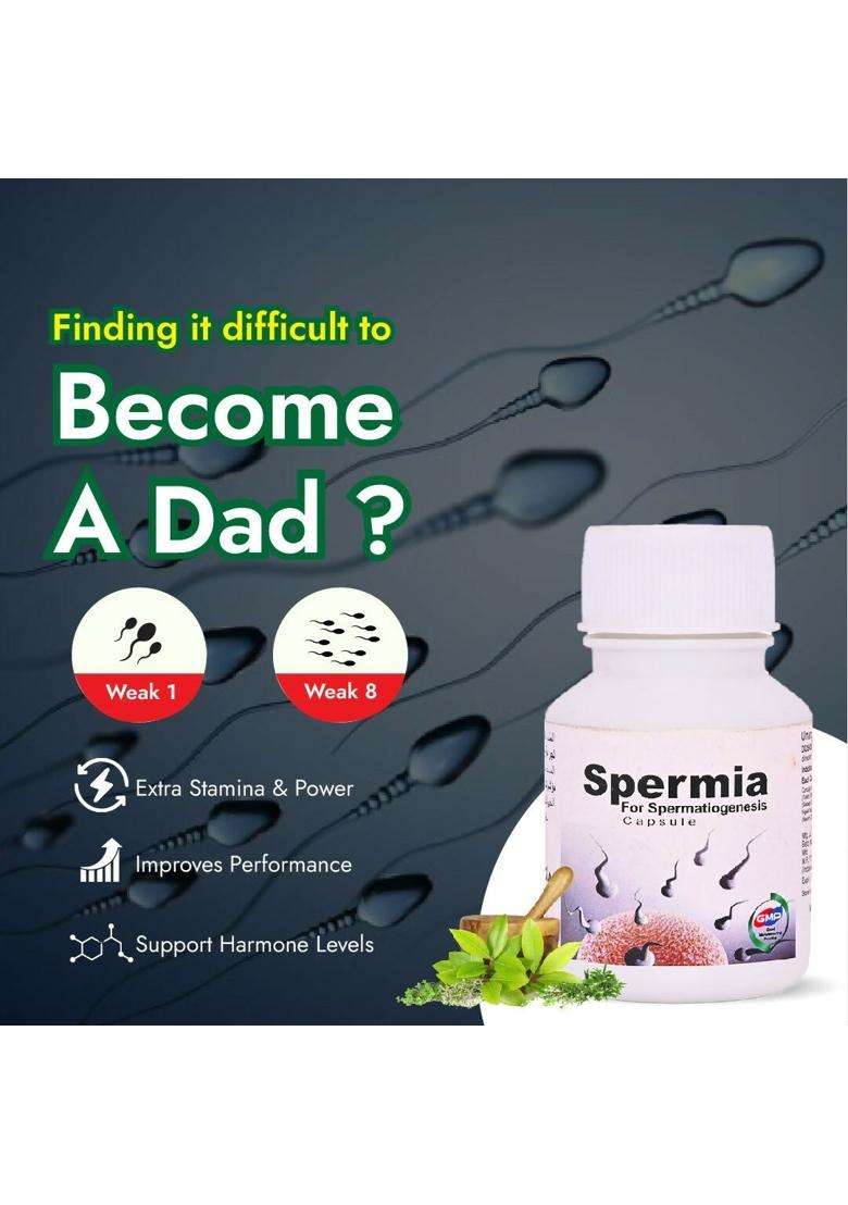 Hashmi Spermia Capsules – May Support Energy Levels  Vitality  and Physical Strength in Men|Pack Of 5| - Indya