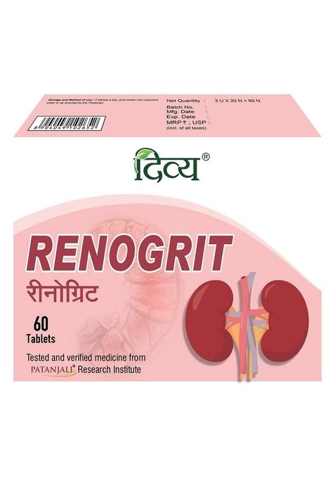 Patanjali Divya Renogrit - 60 Tab 1.13 oz (32 GM)