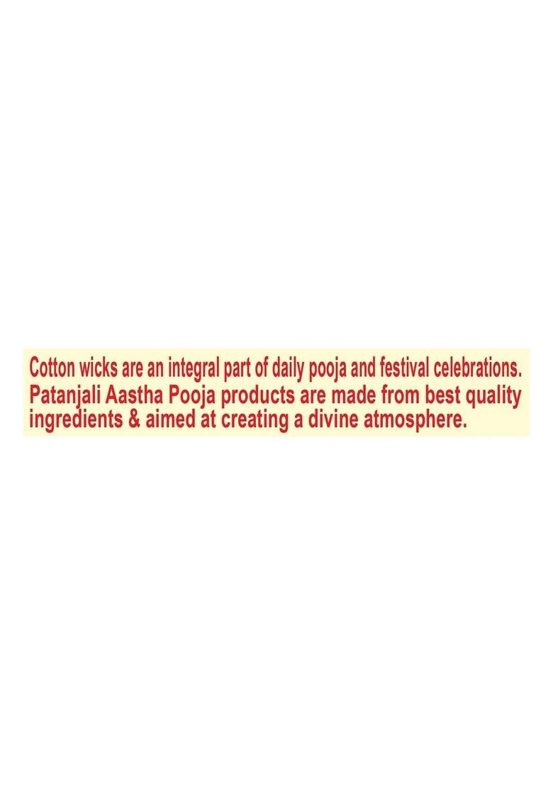 Patanjali Aastha Cotton Wicks Haldi 0.88 oz (25 GM) - Indya