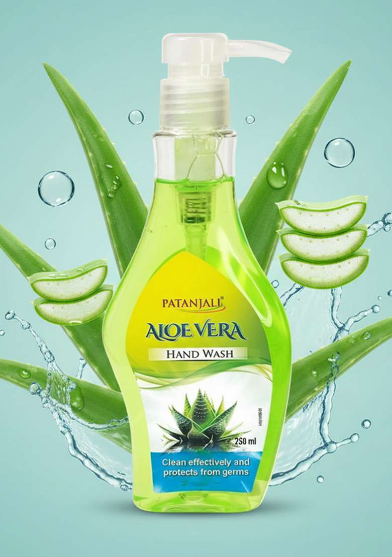 Patanjali Aloevera Hand Wash 8.45 oz (250 ML) - Indya