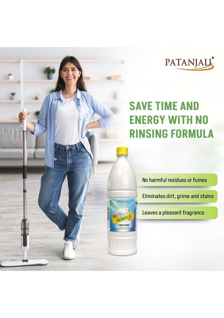 Patanjali Gonyle Floor Cleaner 33.81 oz (1000 ML) - Indya