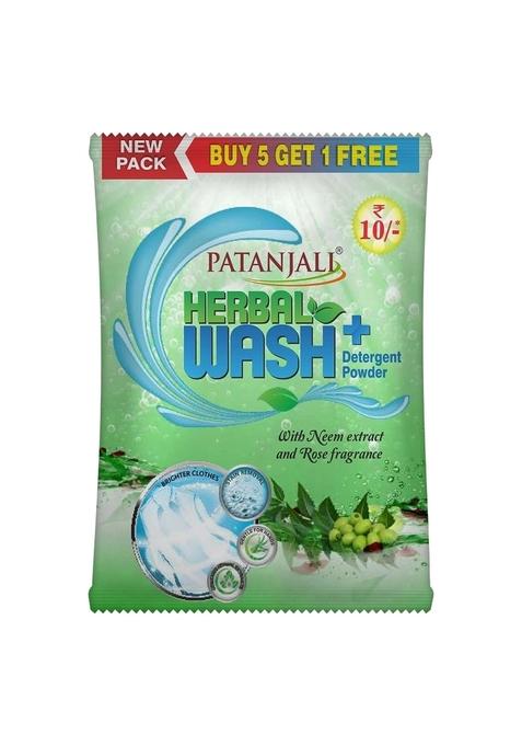 Patanjali Herbal Wash+ Detergent Powder (Buy5 Get1free) 21.17 oz (600 GM)