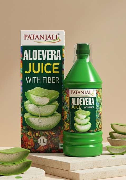 Patanjali Aloevera Juice With Fiber 33.81 oz (1000 ML)