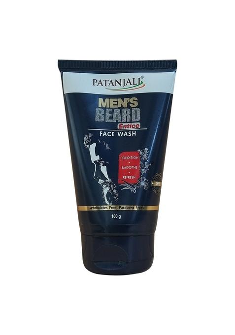 Patanjali Men's Beard Entice Face Wash 3.53 oz (100 GM)
