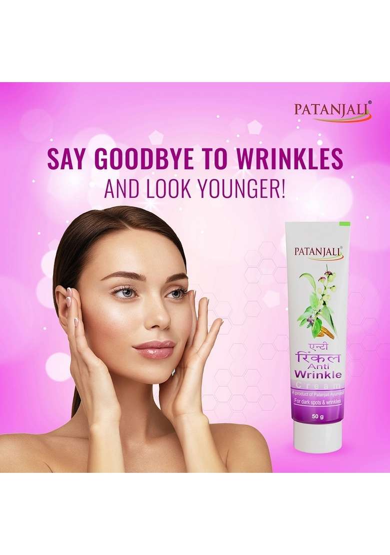 Patanjali Anti Wrinkle Cream 1.76 oz (50 GM) - Indya