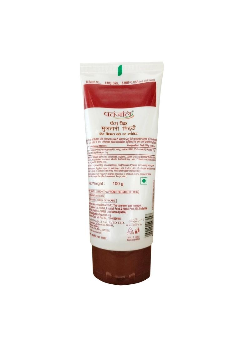 Patanjali Multani Mitti Face Pack 3.53 oz (100 GM)