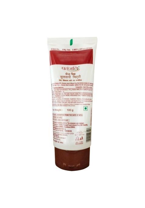 Patanjali Multani Mitti Face Pack 3.53 oz (100 GM)