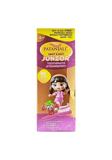 Patanjali Dant Kanti Junior Toothpaste (Strawberry) 2.82 oz (80 GM)