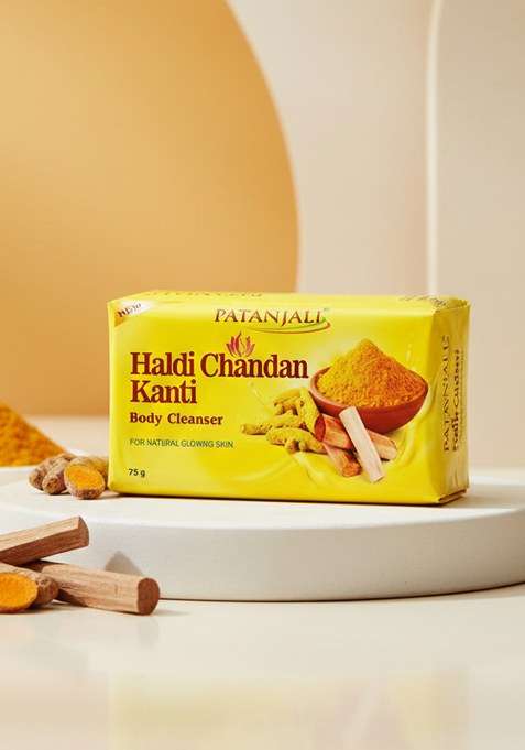 Patanjali Haldi Chandan Kanti Body Cleanser 2.65 oz (75 GM)