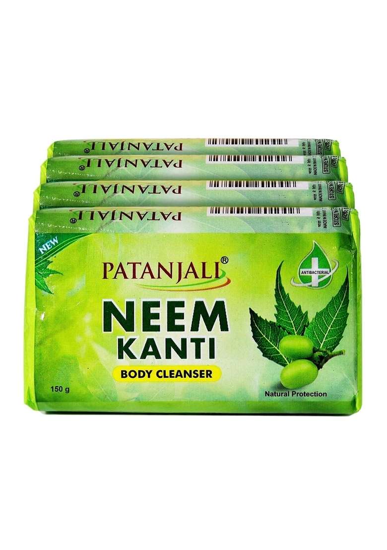 Patanjali Neem Kanti Body Cleanser 150 g x 4N 21.17 oz (600 GM) - Indya