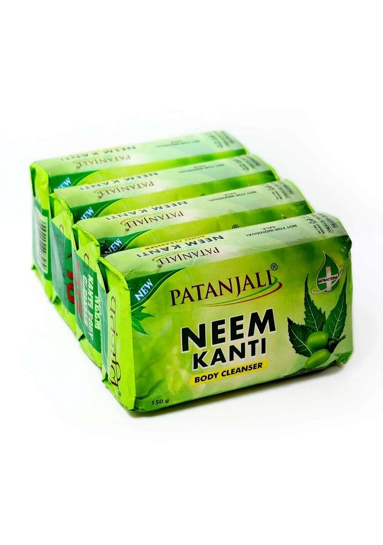 Patanjali Neem Kanti Body Cleanser 150 g x 4N 21.17 oz (600 GM) - Indya