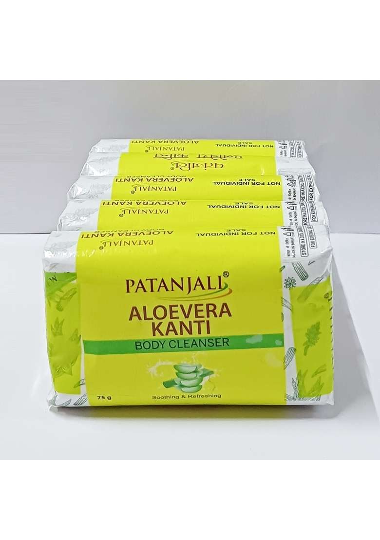 Patanjali Aloevera Kanti Body Cleanser 75 G (B4 G1 Free) 10.59 oz (300 GM) - Indya