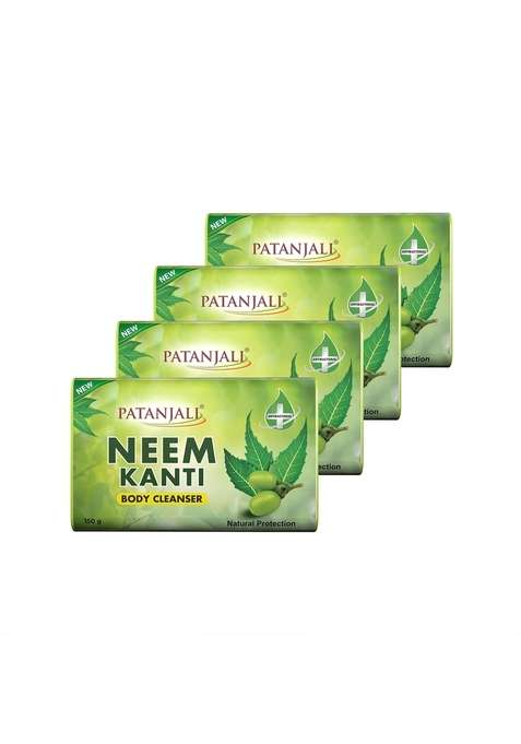 Patanjali Neem Kanti Body Cleanser - Pack of 4 6.35 oz (180 GM)