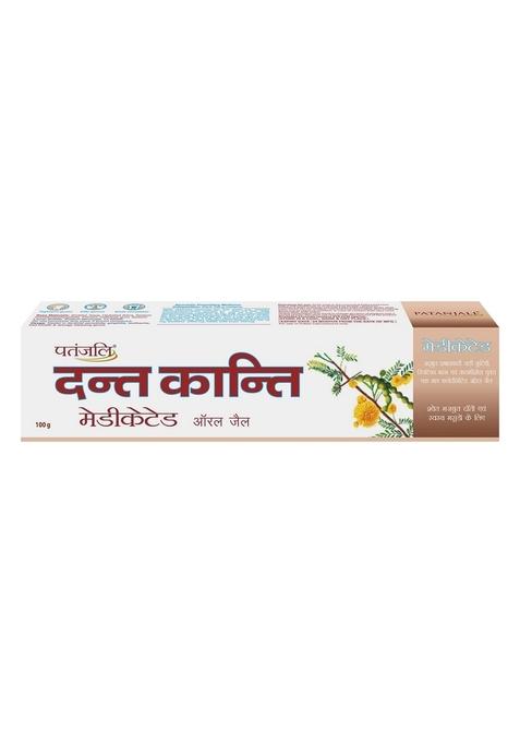 Patanjali Dant Kanti Medicated Oral Gel Toothpaste 3.53 oz (100 GM)