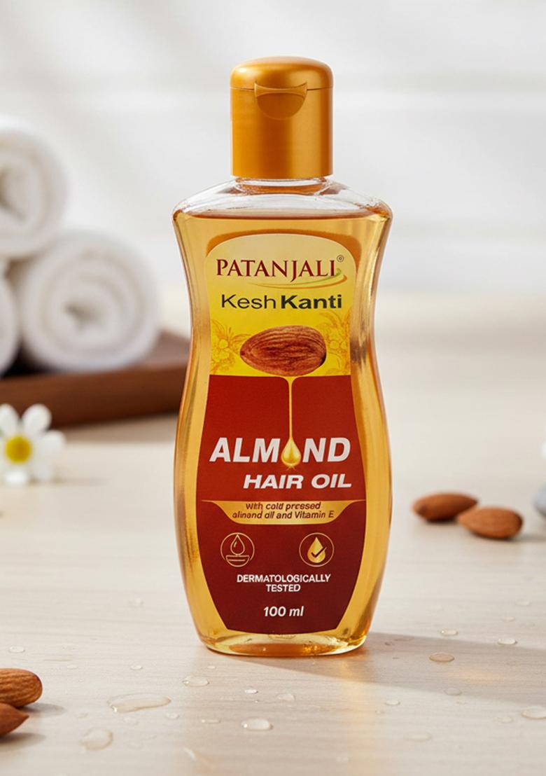 Patanjali Almond Hair Oil 3.38 oz (100 ML)