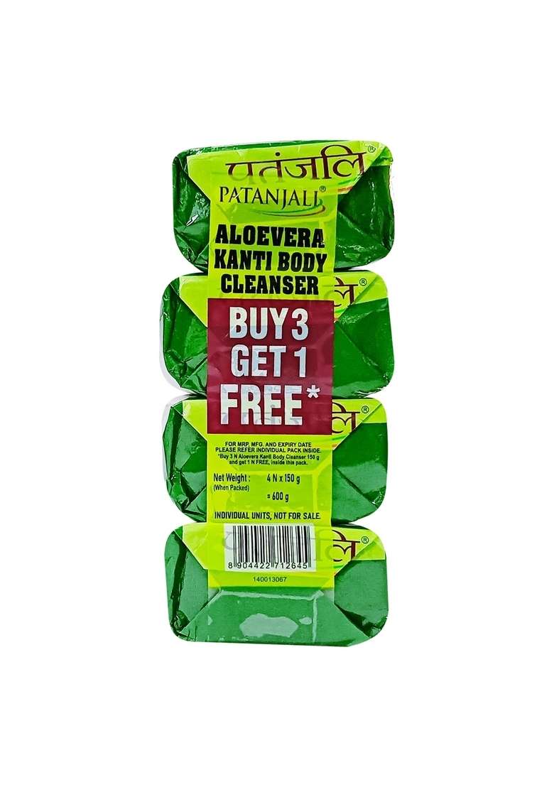 Patanjali Aloevera Kanti Body Cleanser 150g B3g1 21.17 oz (600 GM) - Indya